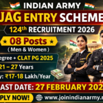 Indian Army JAG Entry Scheme 124th Recruitment 2026 – Apply Online for 08 Posts