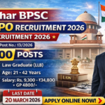 Bihar Public Service Commission (BPSC) APO Recruitment 2026