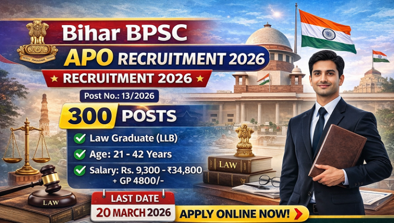 Bihar Public Service Commission (BPSC) APO Recruitment 2026